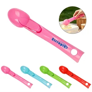 Plastic Ice Cream Scoop W/ Push Button & Hanging Hole