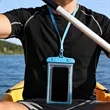 Universal Clear PVC Waterproof Phone Pouch W/ Lanyard | https://www.bestnamebadges.com