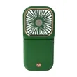 Rechargeable Foldable Mini Hand Fan Power Bank W/ Lanyard | https://www.bestnamebadges.com