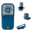 Rechargeable Foldable Mini Hand Fan Power Bank W/ Lanyard | https://www.bestnamebadges.com