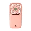 Rechargeable Foldable Mini Hand Fan Power Bank W/ Lanyard | https://www.bestnamebadges.com