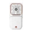 Rechargeable Foldable Mini Hand Fan Power Bank W/ Lanyard | https://www.bestnamebadges.com