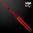 Rechargeable Red Light Up Suspenders | https://www.bestnamebadges.com