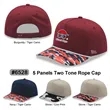 5 Panels Two Tone Rope Cap | https://www.bestnamebadges.com