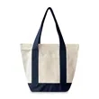 12oz Mini Canvas Zippered Boat Tote | https://www.bestnamebadges.com