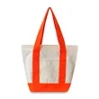 12oz Mini Canvas Zippered Boat Tote | https://www.bestnamebadges.com