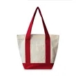 12oz Mini Canvas Zippered Boat Tote | https://www.bestnamebadges.com