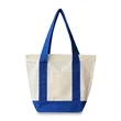 12oz Mini Canvas Zippered Boat Tote | https://www.bestnamebadges.com