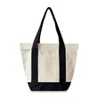 12oz Mini Canvas Zippered Boat Tote | https://www.bestnamebadges.com