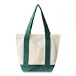12oz Mini Canvas Zippered Boat Tote | https://www.bestnamebadges.com