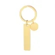 Rectangular Stainless Steel Keychain W/ Engraved Custom Logo | https://www.bestnamebadges.com
