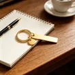 Rectangular Stainless Steel Keychain W/ Engraved Custom Logo | https://www.bestnamebadges.com