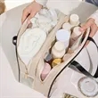 Dry & Wet Separated Travel Toiletry Bag W/ Handle | https://www.bestnamebadges.com