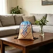 Full Color Polyester Sports Drawstring Backpack 13.4"x17" | https://www.bestnamebadges.com