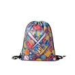 Full Color Polyester Sports Drawstring Backpack 13.4"x17" | https://www.bestnamebadges.com