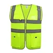 Hi Vis Reflective Safety Vest W/ Pockets&Zipper | https://www.bestnamebadges.com