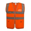 Hi Vis Reflective Safety Vest W/ Pockets&Zipper | https://www.bestnamebadges.com