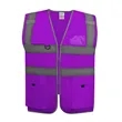 Hi Vis Reflective Safety Vest W/ Pockets&Zipper | https://www.bestnamebadges.com