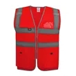 Hi Vis Reflective Safety Vest W/ Pockets&Zipper | https://www.bestnamebadges.com
