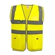 Hi Vis Reflective Safety Vest W/ Pockets&Zipper | https://www.bestnamebadges.com