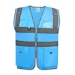 Hi Vis Reflective Safety Vest W/ Pockets&Zipper | https://www.bestnamebadges.com