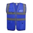 Hi Vis Reflective Safety Vest W/ Pockets&Zipper | https://www.bestnamebadges.com