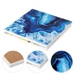 Full Color Square Ceramic Cup Coaster W/ Cork Base | https://www.bestnamebadges.com