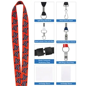 Good Value™ 1" Fine-Print Lanyard
