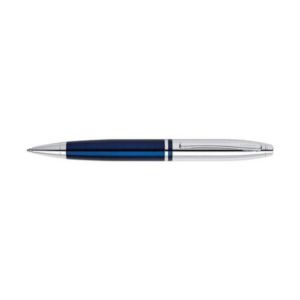 Cross Calais Chrome/Blue Lacquer Ballpoint Pen