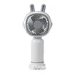 Plastic Mini USB Rechargeable Handheld Fan W/ Stand | https://www.bestnamebadges.com
