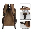 High-Capacity Vintage Canvas Laptop Backpack | https://www.bestnamebadges.com
