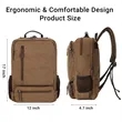 High-Capacity Vintage Canvas Laptop Backpack | https://www.bestnamebadges.com