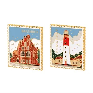 Die Struck Metal Soft Enamel Fridge Magnet