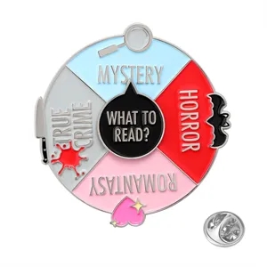 2.6" Rotating Zinc Alloy Soft Enamel Lapel Pin