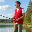 100% Cotton Men's Multi Pocket Outdoor Utility Work Vest | https://www.bestnamebadges.com