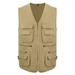 100% Cotton Men's Multi Pocket Outdoor Utility Work Vest | https://www.bestnamebadges.com