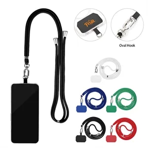 Adjustable Phone Lanyard Crossbody Strap W/ Tether Tab
