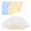 8.3"x15" Full Color Paper Folding Hand Fans W/ Bamboo Frame | https://www.bestnamebadges.com