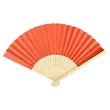 8.3"x15" Full Color Paper Folding Hand Fans W/ Bamboo Frame | https://www.bestnamebadges.com