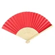 8.3"x15" Full Color Paper Folding Hand Fans W/ Bamboo Frame | https://www.bestnamebadges.com