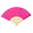 8.3"x15" Full Color Paper Folding Hand Fans W/ Bamboo Frame | https://www.bestnamebadges.com