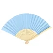 8.3"x15" Full Color Paper Folding Hand Fans W/ Bamboo Frame | https://www.bestnamebadges.com