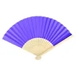 8.3"x15" Full Color Paper Folding Hand Fans W/ Bamboo Frame | https://www.bestnamebadges.com