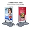 Windmaster Sign Holder with Plastic Water Base | https://www.bestnamebadges.com