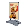 Windmaster Sign Holder with Plastic Water Base | https://www.bestnamebadges.com