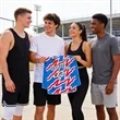 Long Sleeve Jersey Style Rally Towel | https://www.bestnamebadges.com