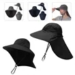 Outdoor Hat with Protective Neck Flap | https://www.bestnamebadges.com