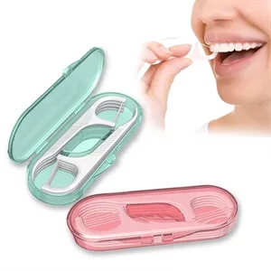 14 Packs Travel Dental Floss Pick with Case