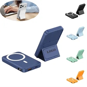10000mAh Magnetic Wireless Power Bank with Foldable Stand