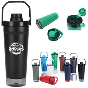 20 Oz. Insulated Shaker Bottle with Storage Base